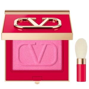 Valentino Radiant Pink Blush with Brush